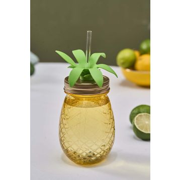 Karaca Ananas 550 ml Transparent Pipetli Su Şişesi