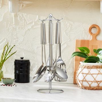 Karaca Apricot Chef 7 Parça Standlı Servis Seti