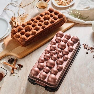 Karaca Aster 33.5 CM Degradeli Rose Gold Baton Döküm Kek Kalıbı