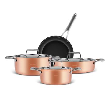 Karaca Biodiamond Copper 7 Parça Tencere Seti