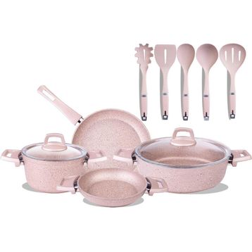 Karaca Biogranit Rose Gold 11 Parça Tencere Seti