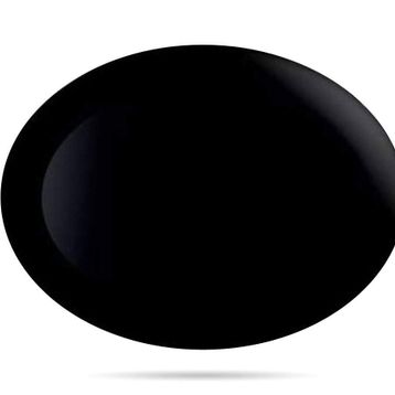 Karaca Black Swan 33x25 cm Kayık Tabak