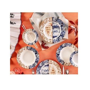 Karaca Blue Caffe 12 Parça 4 Kişilik Stoneware Yemek Takımı