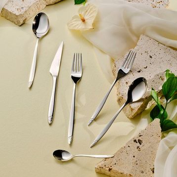 Karaca Bore Platin 6 Kişilik 36 Parça Çatal Kaşık Bıçak Takımı