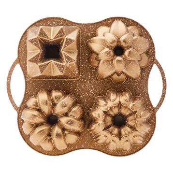 Karaca Cake Pro 4'lü Gold Döküm Kek Kalıbı