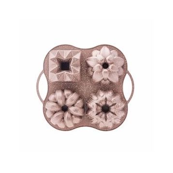 Karaca Cake Pro 4'lü Rosegold Döküm Kek Kalıbı