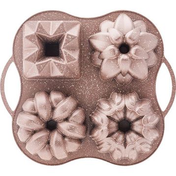 Karaca Cake Pro 4'lü Rosegold Döküm Kek Kalıbı