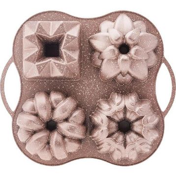 Karaca Cake Pro 4'lü Rosegold Döküm Kek Kalıbı