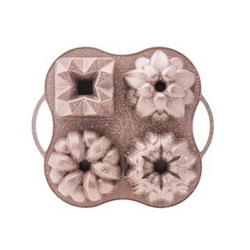 Karaca Cake Pro 4'lü Rosegold Döküm Kek Kalıbı
