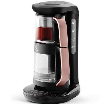 Karaca Çaysever Robotea Connect 3 in 1 Rosegold Cam Çay Makinesi