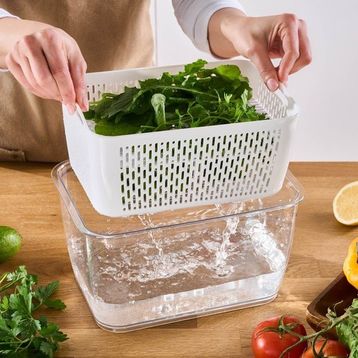 Karaca Citrus Sebze/Meyve L Beyaz Saklama Kabı