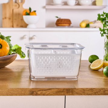 Karaca Citrus Sebze/Meyve L Beyaz Saklama Kabı