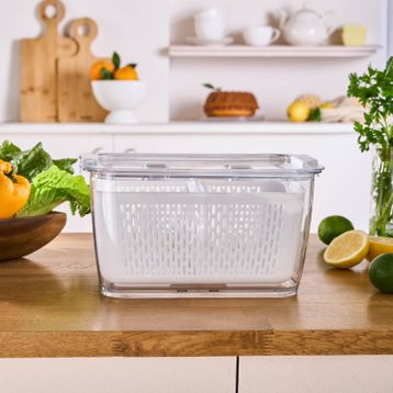 Karaca Citrus Sebze/Meyve L Beyaz Saklama Kabı