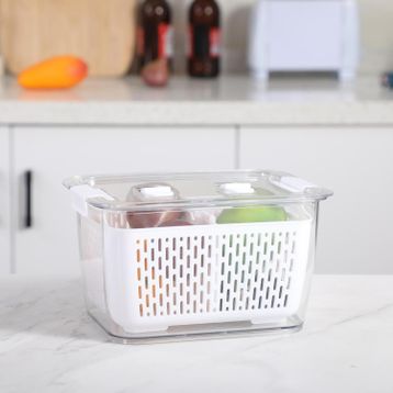 Karaca Citrus Sebze/Meyve L Beyaz Saklama Kabı
