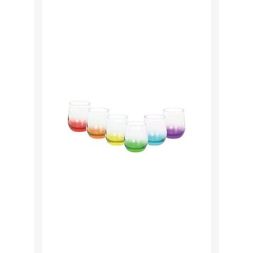 Karaca Colore Renkli 340 ml 6'lı Su Bardağı Seti