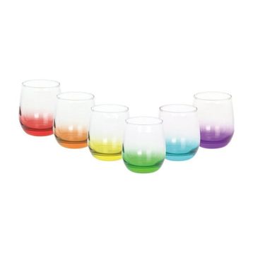 Karaca Colore Renkli 340 ml 6'lı Su Bardağı Seti