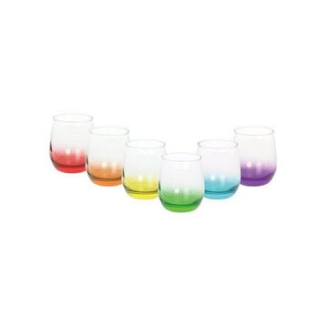 Karaca Colore Renkli 340 ml 6'lı Su Bardağı Seti