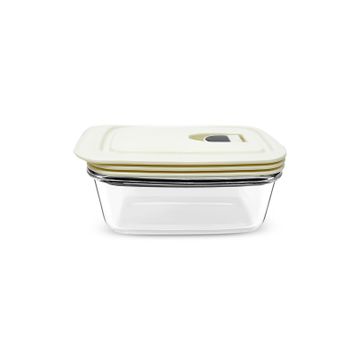 Karaca Cream 0.4 lt Vakumlu Kapaklı Cam Saklama Kabı