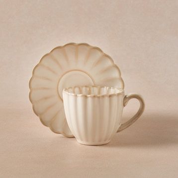 Karaca Daisy 90 ml Kahve Fincanı ve Tabağı