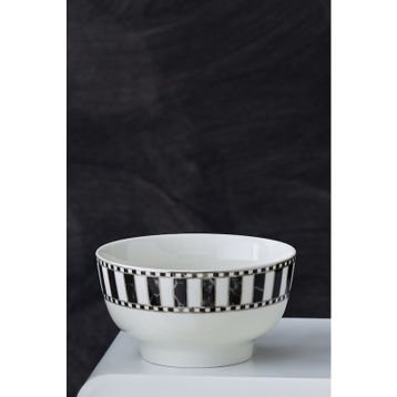 Karaca Damalı 11 cm Çizgili Porselen Çerezlik