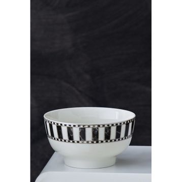 Karaca Damalı 11 cm Çizgili Porselen Çerezlik