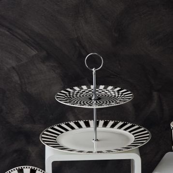 Karaca Damalı 27 cm Katlı Kurabiyelik