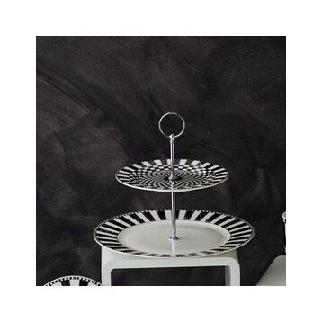 Karaca Damalı 27 cm Katlı Kurabiyelik