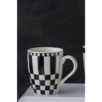 Karaca Damalı 320 ml Porselen Kupa
