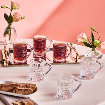 Karaca Defne 195 ml 6'lı Çay Bardağı Seti