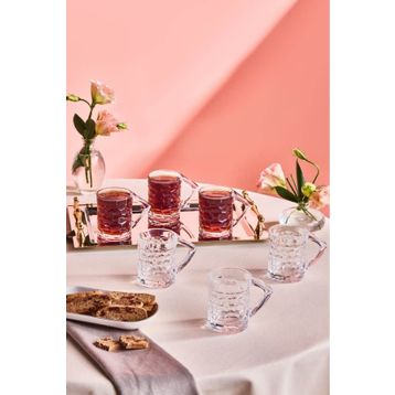 Karaca Defne 195 ml 6'lı Çay Bardağı Seti