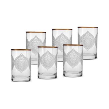 Karaca Defne 6'lı 110 ml Gold Kahve Yanı Bardağı
