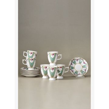Karaca Dila 6 Kişilik 80 ml Kahve Fincan Takımı