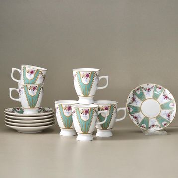 Karaca Dila 6 Kişilik 80 ml Kahve Fincan Takımı