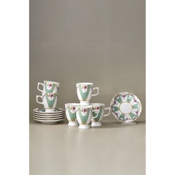 Karaca Dila 6 Kişilik 80 ml Kahve Fincan Takımı