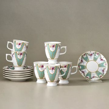 Karaca Dila 6 Kişilik 80 ml Kahve Fincan Takımı