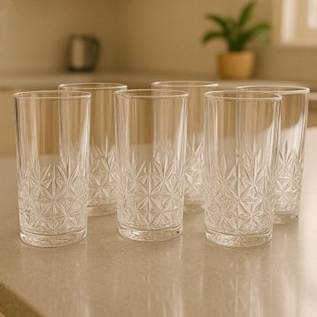 Karaca Eclipsa 350 ml 6'lı Cam Meşrubat Bardağı