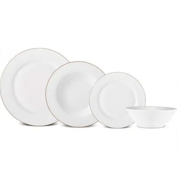 Karaca Elegance Bone Edera 24 Parça 6 Kişilik Yemek Takımı