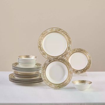 Karaca Elegance Bone Isola 24 Parça 6 Kişilik Yemek Takımı