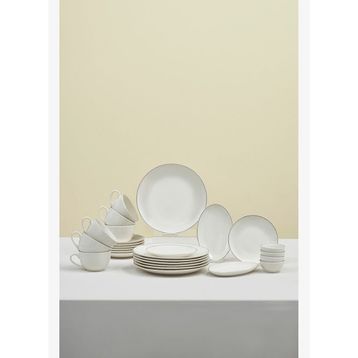 Karaca Elegance Bone Marcelo Platin 26 Parça 6 Kişilik Kahvaltı Takımı