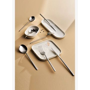 Karaca Elegance Focus Platin 12 Kişilik 84 Parça Çatal Kaşık Bıçak Takımı