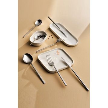 Karaca Elegance Focus Platin 12 Kişilik 84 Parça Çatal Kaşık Bıçak Takımı