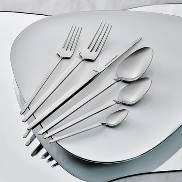 Karaca Elegance Glacial Platin 12 Kişilik 84 Parça Çatal Kaşık Bıçak Takımı