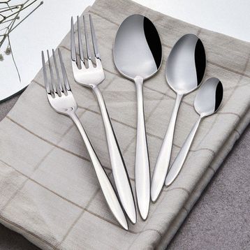 Karaca Elegance Kai Platin 60 Parça 12 Kişilik Çatal Kaşık Seti