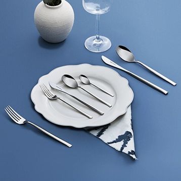 Karaca Elegance New Liza Platin 12 Kişilik 84 Parça Çatal Kaşık Bıçak Takımı