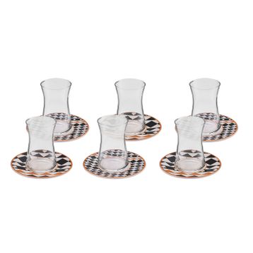 Karaca Enzo 6 Kişilik 12 Parça 165 ML Çay Seti