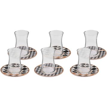 Karaca Enzo 6 Kişilik 12 Parça 165 ML Çay Seti