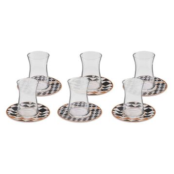 Karaca Enzo 6 Kişilik 12 Parça 165 ML Çay Seti