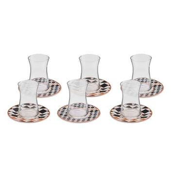 Karaca Enzo 6 Kişilik 12 Parça 165 ML Çay Seti