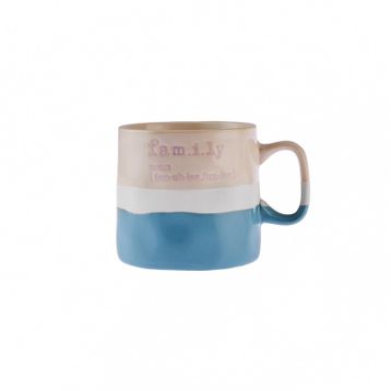 Karaca Family Mavi 320 ml Kupa