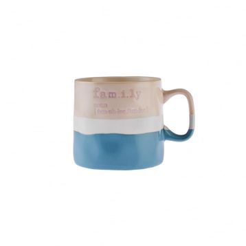 Karaca Family Mavi 320 ml Kupa